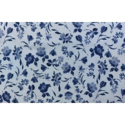 Jersey fleurs bleues